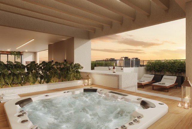 Lounge com hidromassagem